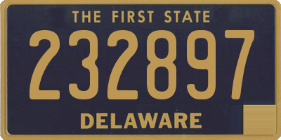 DE license plate 232897