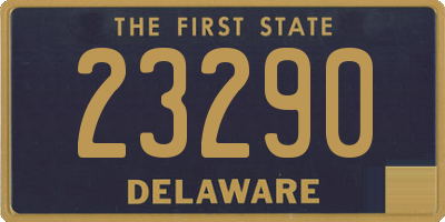 DE license plate 23290