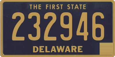 DE license plate 232946