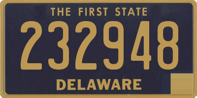 DE license plate 232948