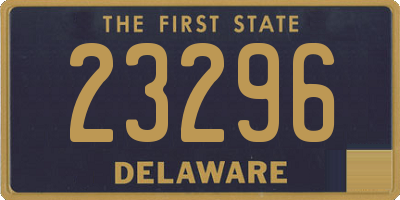 DE license plate 23296