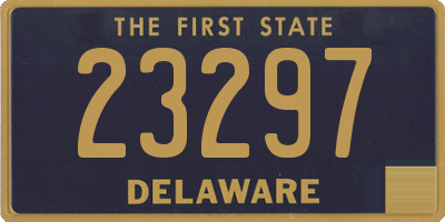 DE license plate 23297