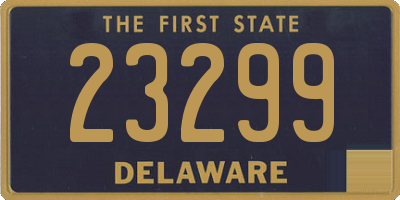 DE license plate 23299