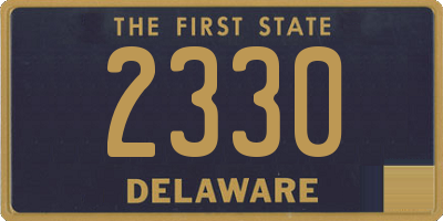 DE license plate 2330