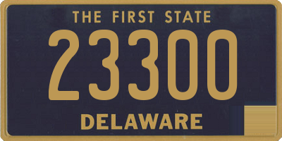 DE license plate 23300