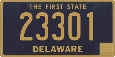 DE license plate 23301