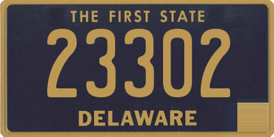 DE license plate 23302