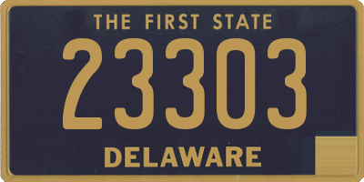 DE license plate 23303