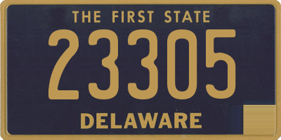 DE license plate 23305