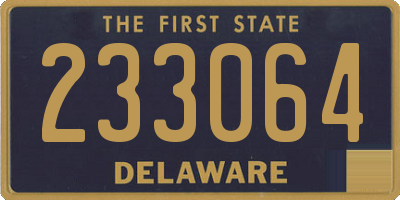 DE license plate 233064