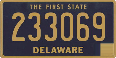 DE license plate 233069