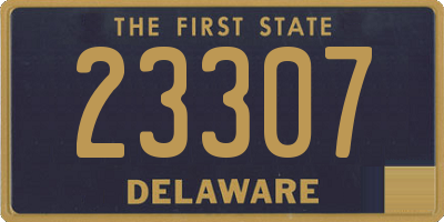 DE license plate 23307