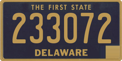 DE license plate 233072