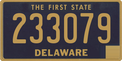 DE license plate 233079