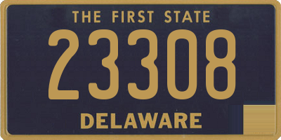 DE license plate 23308