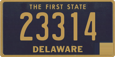 DE license plate 23314