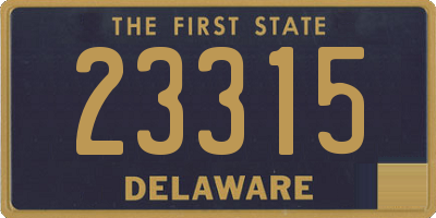 DE license plate 23315