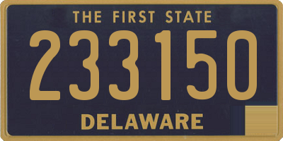 DE license plate 233150