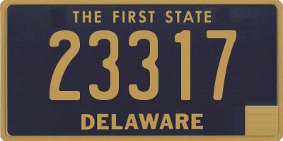 DE license plate 23317