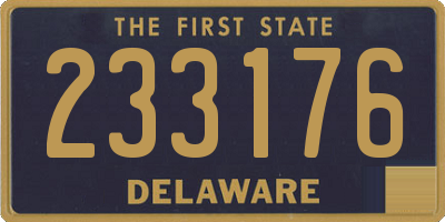 DE license plate 233176