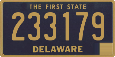 DE license plate 233179