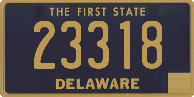 DE license plate 23318