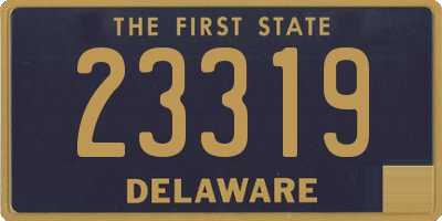 DE license plate 23319