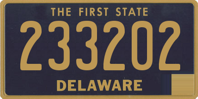 DE license plate 233202