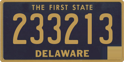 DE license plate 233213