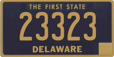 DE license plate 23323