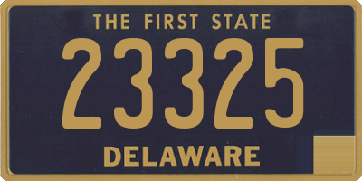 DE license plate 23325