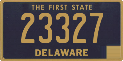 DE license plate 23327