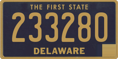 DE license plate 233280