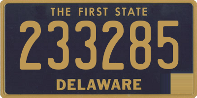 DE license plate 233285