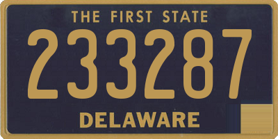 DE license plate 233287