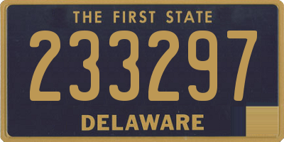 DE license plate 233297
