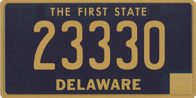 DE license plate 23330