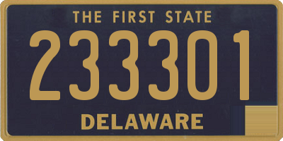 DE license plate 233301