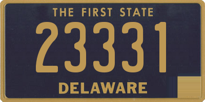 DE license plate 23331