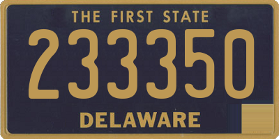 DE license plate 233350