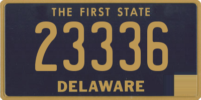 DE license plate 23336