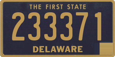 DE license plate 233371