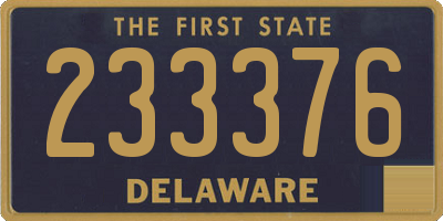 DE license plate 233376