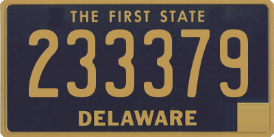 DE license plate 233379