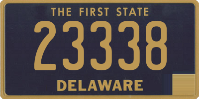 DE license plate 23338