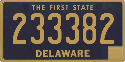 DE license plate 233382
