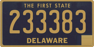 DE license plate 233383