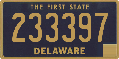 DE license plate 233397