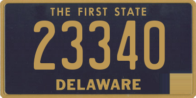 DE license plate 23340