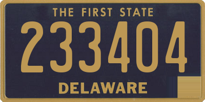 DE license plate 233404